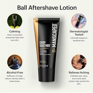 MANSCAPED CROP SOOTHER BALL AFTERSHAVE LOTION NEW FACTORY SEALED MENS GROIN CARE